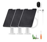 Caricatore per pannello solare compatibile con videocamera di sicurezza Arlo Essential Wireless Outdoor 2K (3a generazione, 2025) (per Essential 2K (3a generazione) (confezione da 3)