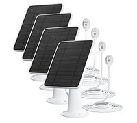 Caricatore per pannello solare compatibile con videocamera di sicurezza Arlo Ultra/Ultra 2/Pro 3/Pro 4/Pro 3, 5 V 4 W, pannelli solari di ricarica IP65 resistenti alle intemperie con cavo di ricarica