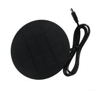 Caricatore per pannello solare da 1,2 W con uscita di tipo C per luci e tende, tensione di funzionamento 5 V, dimensioni compatte diametro 110 mm, include cavo USB da 1000 mm per una ricarica