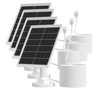 Caricatore per pannello solare da 5 W compatibile con fotocamera Arlo Pro 5S/Pro 4/Pro 3/Ultra/Ultra 2/Go 2, pannelli solari di ricarica con cavo di ricarica impermeabile da 4 m, supporto a parete