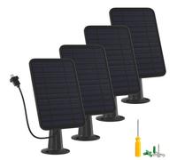 Caricatore per pannello solare da 5 W, compatibile con fotocamera Blink Outdoor/Outdoor (terza generazione)/XT XT2, pannello solare per fotocamera Blink, cavo di ricarica da 4 m e spina in gomma, IP65