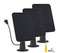 Caricatore per pannello solare da 5 W, compatibile con fotocamera Blink Outdoor/Outdoor (terza generazione)/XT XT2, pannello solare per fotocamera Blink, cavo di ricarica da 4 m e spina in gomma, IP65