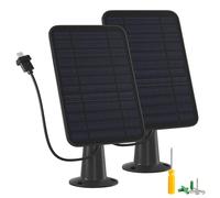 Caricatore per pannello solare da 5 W, compatibile con fotocamera Blink Outdoor/Outdoor (terza generazione)/XT XT2, pannello solare per fotocamera Blink, cavo di ricarica da 4 m e spina in gomma, IP65