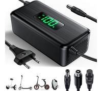 Caricatore per scooter 42 V 2 A E con indicatore LED di carica (%), cavo di ricarica Hoverboard con 4 porte, caricatore universale per tutte le batterie al litio da 36 V, compatibile con N-inebot