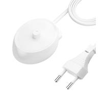 Caricatore per spazzolino elettrico Braun Oral-B Genius Pro 3 3000 serie iO3 iO4 iO5 iO6 3757 modello IP67 impermeabile adatto al viaggio induttivo cavo di alimentazione di ricambio - bianco