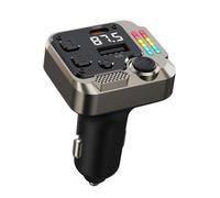 Caricatore per telefono da auto, caricatore rapido per auto, PD 30 W, batteria per auto USB C, caricatore wireless per auto, lettore musicale, doppia porta 5.3, trasmettitore FM, adattatore per auto
