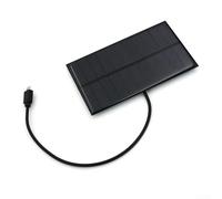 Caricatore portatile 5V 2W pannello solare con cavo Android per telefoni cellulari, scheda di ricarica in plastica leggera per campeggio escursionismo avventure all'aperto