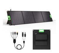 Caricatore portatile da 200 W con 4 cavalletti, kit di caricabatterie solare pieghevole impermeabile IP65 con uscite DC XT60 e Anderson per centrali elettriche, camper all'aperto e blackout di