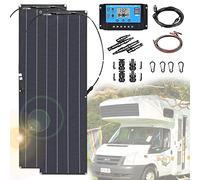 Caricatore Portatile del Pannello Solare 50W * 2 per Cellulare Portatile, con Regolatore di Carica Solare, per Siste ma Fuori Rete per Barche Marine RV A-40AController
