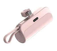 Caricatore portatile e porte di tipo C, design leggero tascabile, 5000 mAh Capsule Power Bank, Ricarica rapida 20W, Certificato Fcc CE