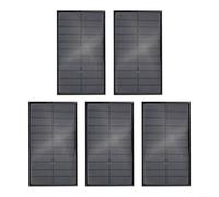 Caricatore portatile per batterie a energia solare da 1,6 W, 290 mA, 3,7 V-5 V (5 pezzi)
