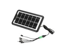 Caricatore portatile per pannello solare - Caricabatterie per telefono solare esterno a 5 porte con conversione di energia ad alta efficienza, fonte di alimentazione USB pieghevole per escursionismo