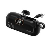 Caricatore Powers Bank - Unità Di Ricarica Rapida USB -C Da 5000MAH, PD 22,5 W MOBLE ENERGY BRICK | Fonte Di Alimentazione Del Cavo Integrato Per Telefono, Tablet, Auricolari Wireless, Smartwatch,
