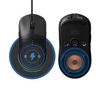 Caricatore Qi Wireless Mouse per LOGITECH G PRO X Superlight 2/Superlight/G502 X Plus, Base Ricarica Gaming Mouse con Modulo Magnetico, Protezione Batteria (Transparent Schwarz, mit Ladestation)