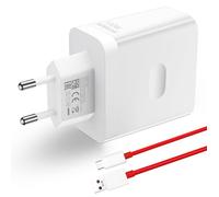 Caricatore rapido 100W USB C compatibile con OnePlus SUPERVOOC Oppo Reno Realme telefono Android con cavo 3A 1M alimentazione CA adattatore compatto viaggio ricarica ultra veloce sicura intelligente