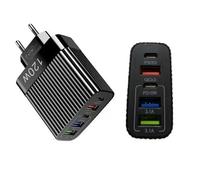 Caricatore Rapido 120W con 5 Porte incluse 3USB + 2 PD Turbo compatibile per cellulari Apple · Google · OnePlus · Oppo · POCO · realme · Samsung · vivo · Xiaomi ecc