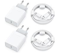 Caricatore rapido da 25 W e cavo di ricarica per iPhone 14/14 Plus/14 Pro/14 Pro Max/13 12 11 SE, confezione da 4 caricabatterie USB C da 2 m, cavo di ricarica veloce