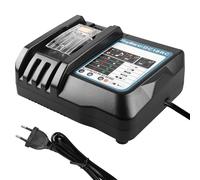 Caricatore rapido DC18RC, compatibile con Makita da 14,4 Volt e batteria da 18 Volt, caricatore rapido da 18 V, compatibile con Makita, caricatore da auto 3 A per Makita 14,4 V ~ 18 V BL1860 BL1850