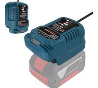 Caricatore rapido di ricambio per Bosch Professional 18 V System GBA 18 V Stazione di ricarica con indicatore LED, compatibile con batteria Bosch GBA 18 V BAT607 BAT614 BAT607G