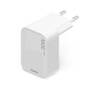 Caricatore rapido GaN, 1 x USB-C, mini caricatore pieghevole, PD, 30 W, bianco