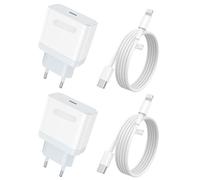 Caricatore Rapido iPhone【Certificato MFi】2 Pack Caricabatterie Rapido USB C con Cavo Lightning 2M Alimentatore a Ricarica per iPhone 14/14 Pro/14 Pro Max/13/13 Pro/12/12 Pro/11/SE/XR/XS/X/8/iPad