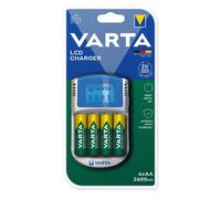 Caricatore Rapido LCD VARTA 57070 4x AA 2600mAh + Adattatore 12V Auto USB