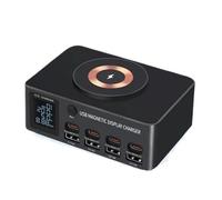 Caricatore Rapido Multiporta PD QC3.0 Con Stazione Di Ricarica USB Tipo C Da 8 Porte 140 W Display Wireless 15