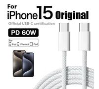 Caricatore rapido originale PD 60W Cavo da USB C a tipo C 6A per Apple iPhone 16 17 Pro MAX Ricarica rapida per cavo Samsung S24 Xiaomi