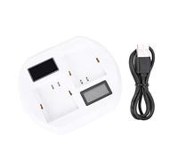 Caricatore Rapido per Batteria a Doppio LAD Intelligente per Arlo Pro 2/Pro, Caricabatterie USB con Schermo LCD per Batterie per Videocamera, Adatto per le Telecamere Domestiche Intelligenti