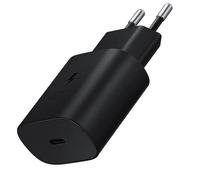 Caricatore rapido per Samsung Galaxy A25, A15, A55, A35, A05s, A34, A23, A54, A14, A52s, A13... USB-C 25W TA-800 Nero