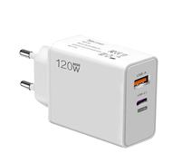 Caricatore rapido Presa - Blocco presa a muro 120 W | Adattatore compatto Cube Accessori Telefono per Casa Ufficio Dormitorio
