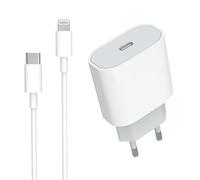 Caricatore Rapido USB C 20W con Cavo USB C a Lightning 1m per iPhone 14/13