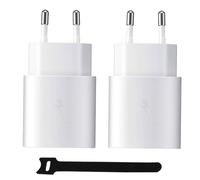 Caricatore rapido USB C da 25 W per Apple iPhone 17 16 15 14 13 12 11 E Pro MAX, iPad Pro Air 12.9-inch 13″ 11″, Samsung Galaxy Tab A11 A11+ A9 A9+ S11 Lite S10 FE+, A57 A56 A36 A17 A16 2 confezioni