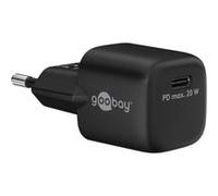 goobay 65403 - Caricatore rapido USB-C PD (Power Delivery) Nano da 20 W, caricatore/alimentatore/caricatore per dispositivi USB di tipo C, iPhone/iPad/Samsung Galaxy Series/Google Pixel, colore: Nero