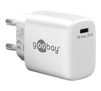 Caricatore rapido USB-C, PD, GaN, 20 watt, Caricabatterie bianco