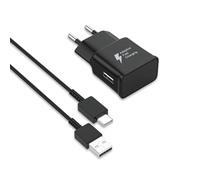 Caricatore rapido USB C per Samsung Galaxy A12 A13 A14 M13 M12 A22 A51 A52 A53 A54 5G A23 A33 A34 A05S, S20 S10 S10+ S9 S8 Note 10 9 8 Original + Cable Type-C de 2 m (nero)