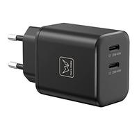 Caricatore Ricarica Rapida 45W Doppio USB C, Super Fast Charging per Samsung Galaxy S23 Ultra/S22+/S21 Ultra/S21+/ Tab S8 Ultra/Tab S7 FE/Z Flip 4/Z Fold 4, 20W Caricabatterie Rapido per iPhone