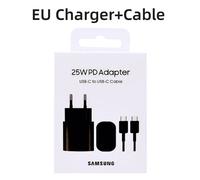 Caricatore Samsung 25W USB-C EU per S23 S22 S21 A54 A34 Note 20 10+