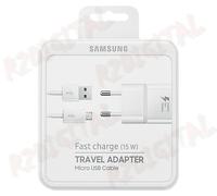 CARICATORE SAMSUNG CARICA VELOCE 15W 2A con CAVO MICRO USB Galaxy S6 S6 edge