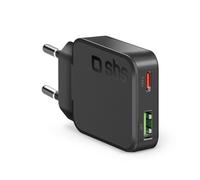 Caricatore SBS TETRGANUSBTC30SLIM USB-C 30W Ricarica Rapida GaN