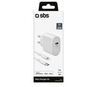 Caricatore SBS TETRKITPD20LIGW USB-C Lightning 20W
