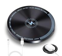 Caricatore senza fili da 15 W, compatibile con Google Pixel 9/8/8 Pro/7/6/5XL, per Samsung Galaxy S25/S24/S23/S22/S21