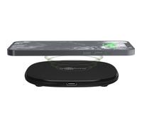 goobay 64675 Caricabatterie rapido wireless / 15 W/Wireless Charger/Stazione di ricarica per smartphone e dispositivi con standard Qi/iPhone 15/14/13/12/11/XS/XR/X/Samsung ecc.
