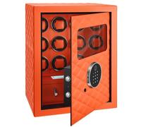 Caricatore sicuro per 12 orologi automatici, con blocco delle impronte digitali e passcode, motori giapponesi ultra silenziosi, illuminazione LED integrata e controllo touch screen LCD