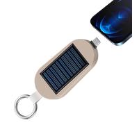 Caricatore solare 3000Mah | Mini Power Bank con torcia LED | Portable Type C Caricatore Sollar Powered | Batteria solare compatta ideale per viaggi, emergenze, ricarica esterna