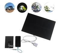 Caricatore Solare 3W 5V Uscita USB Design Leggero per Attività All'aperto