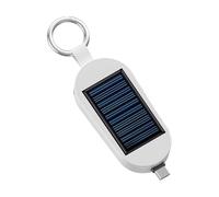 Caricatore Solare - Banca Di Energia Solare, Banca Di Potere Portachiavi A Energia Solare Di Tipo C | Caricatore Portatile Della Banca Di Potere Di 3000mah con Orologio Wireless per Il Viaggio