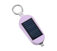 Caricatore Solare - Banca Di Energia Solare, Banca Di Potere Portachiavi A Energia Solare Di Tipo C | Caricatore Portatile Della Banca Di Potere Di 3000mah con Orologio Wireless per Il Viaggio
