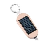 Caricatore Solare - Banca Di Energia Solare, Banca Di Potere Portachiavi A Energia Solare Di Tipo C | Caricatore Portatile Della Banca Di Potere Di 3000mah con Orologio Wireless per Il Viaggio