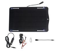 Caricatore solare - Batteria solare tenderr | Caricabatteria da auto da 10 W | Caricabatterie solare e mantenitore | Caricatore solare leggero per batteria per veicoli | Caricabatteria portatile per